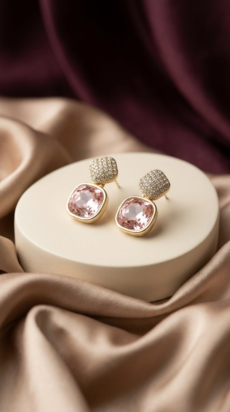Rose Glam Earrings