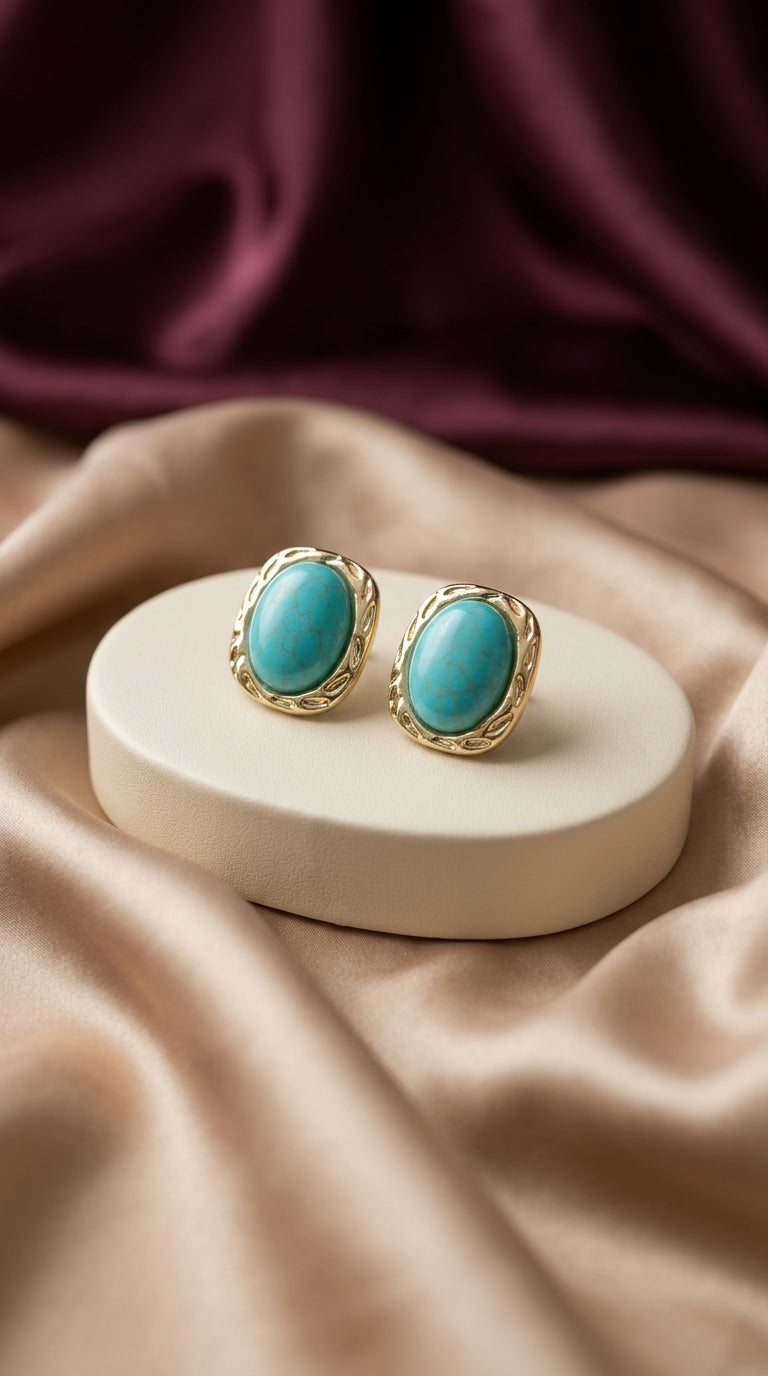 Azure Luxe Studs