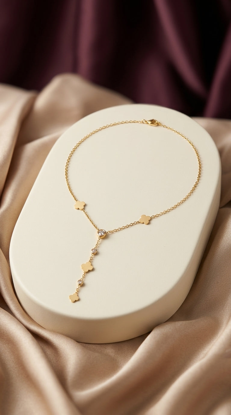 Clover Drop Necklace