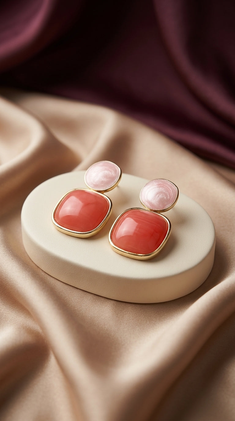 Coral Blush Earrings