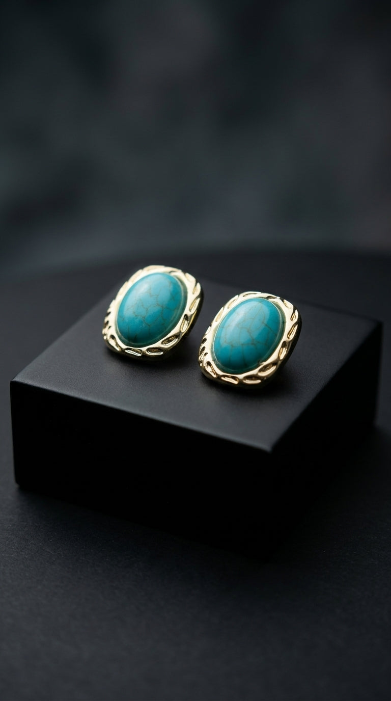 Azure Luxe Studs