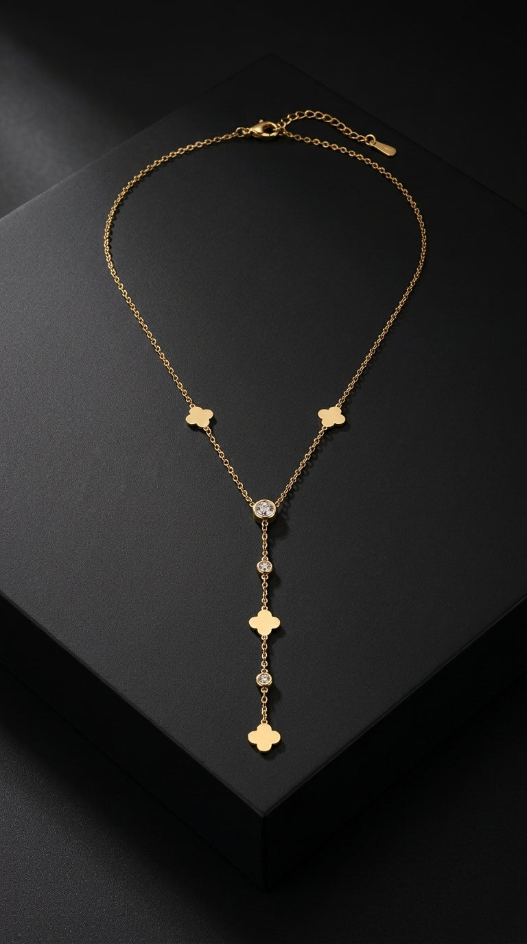 Clover Drop Necklace