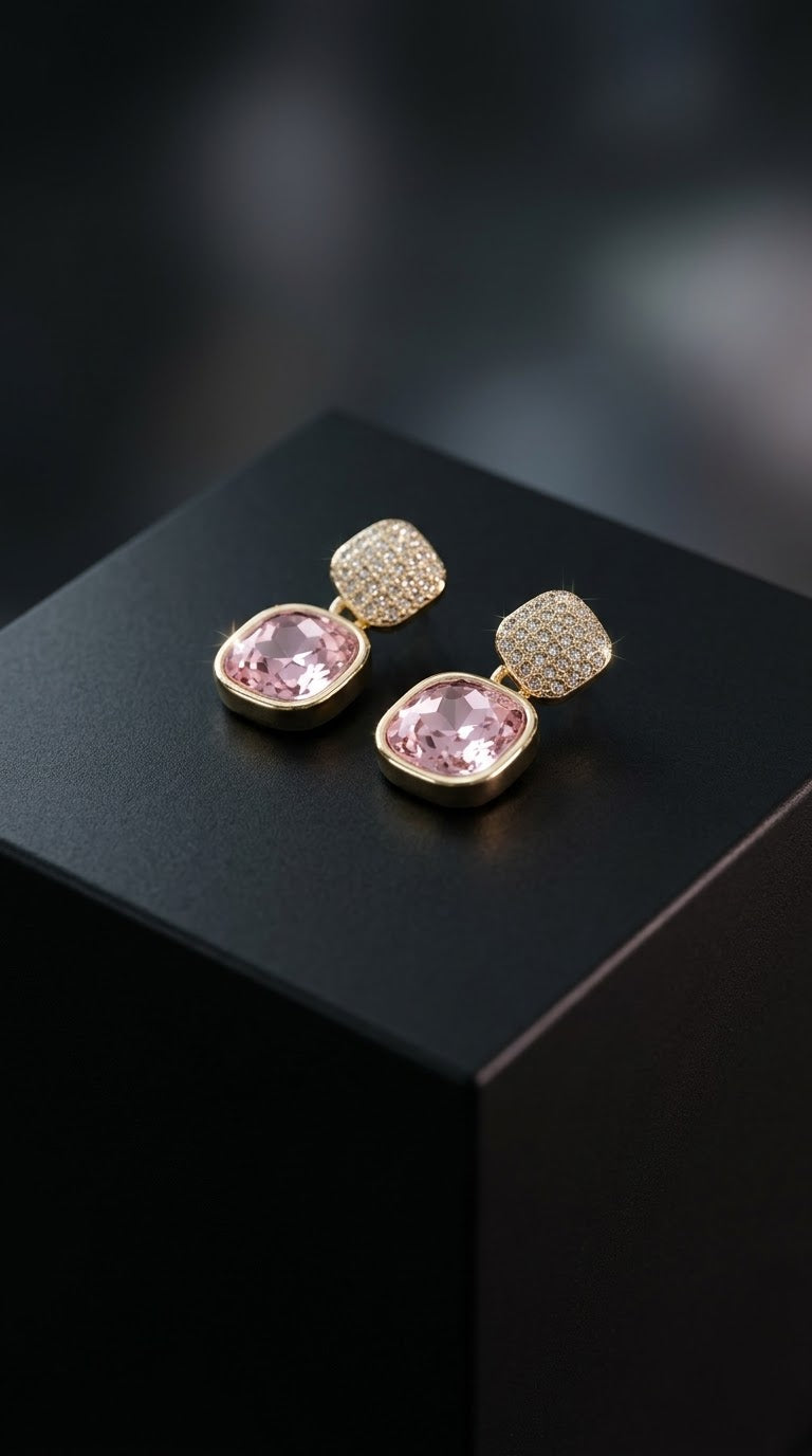 Rose Glam Earrings