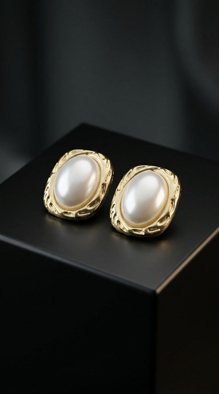 Ivory Luxe Studs
