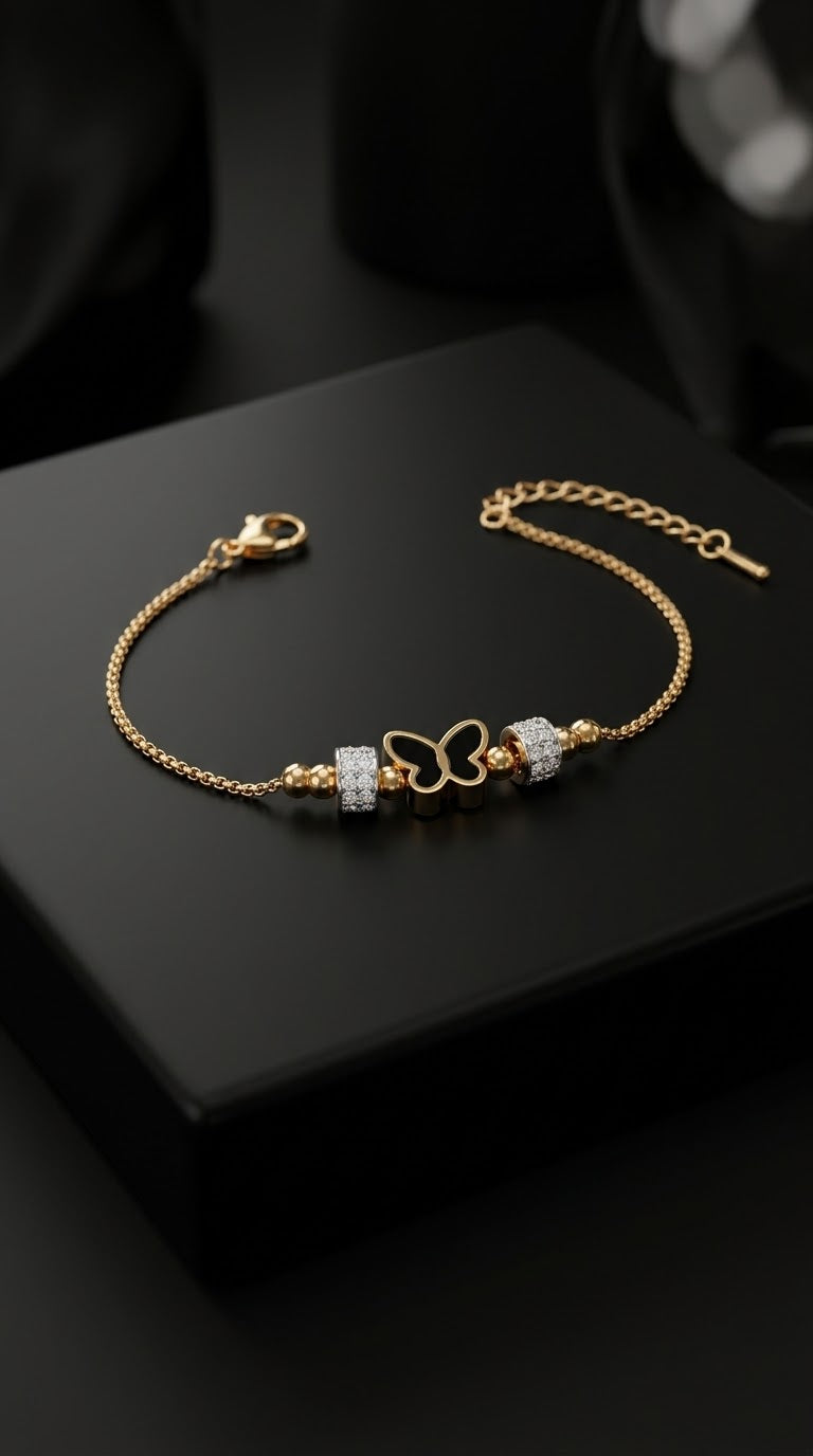 Midnight Clover Bracelet