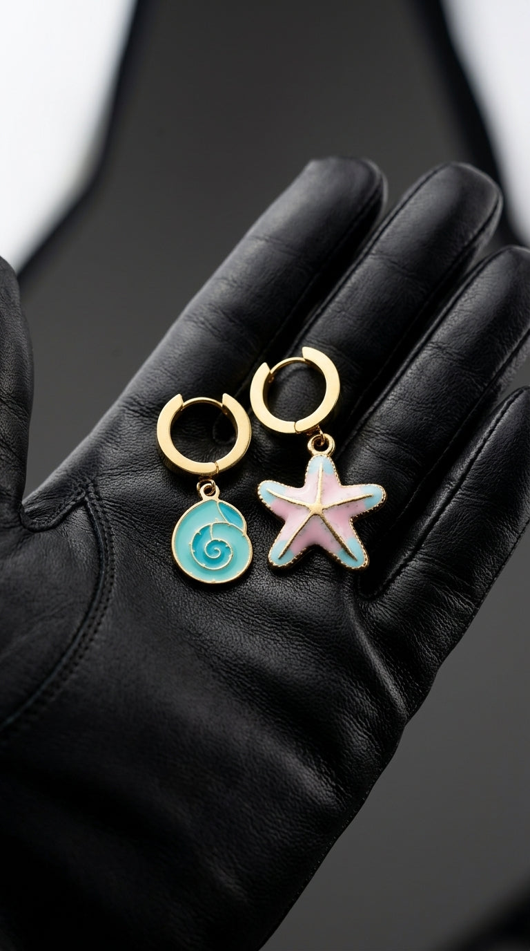 Aqua Star Earrings