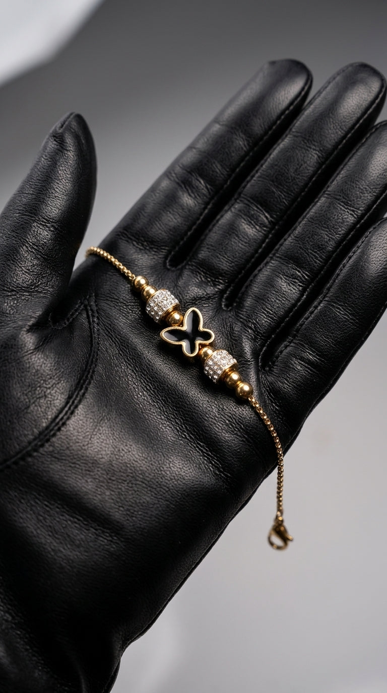 Midnight Clover Bracelet