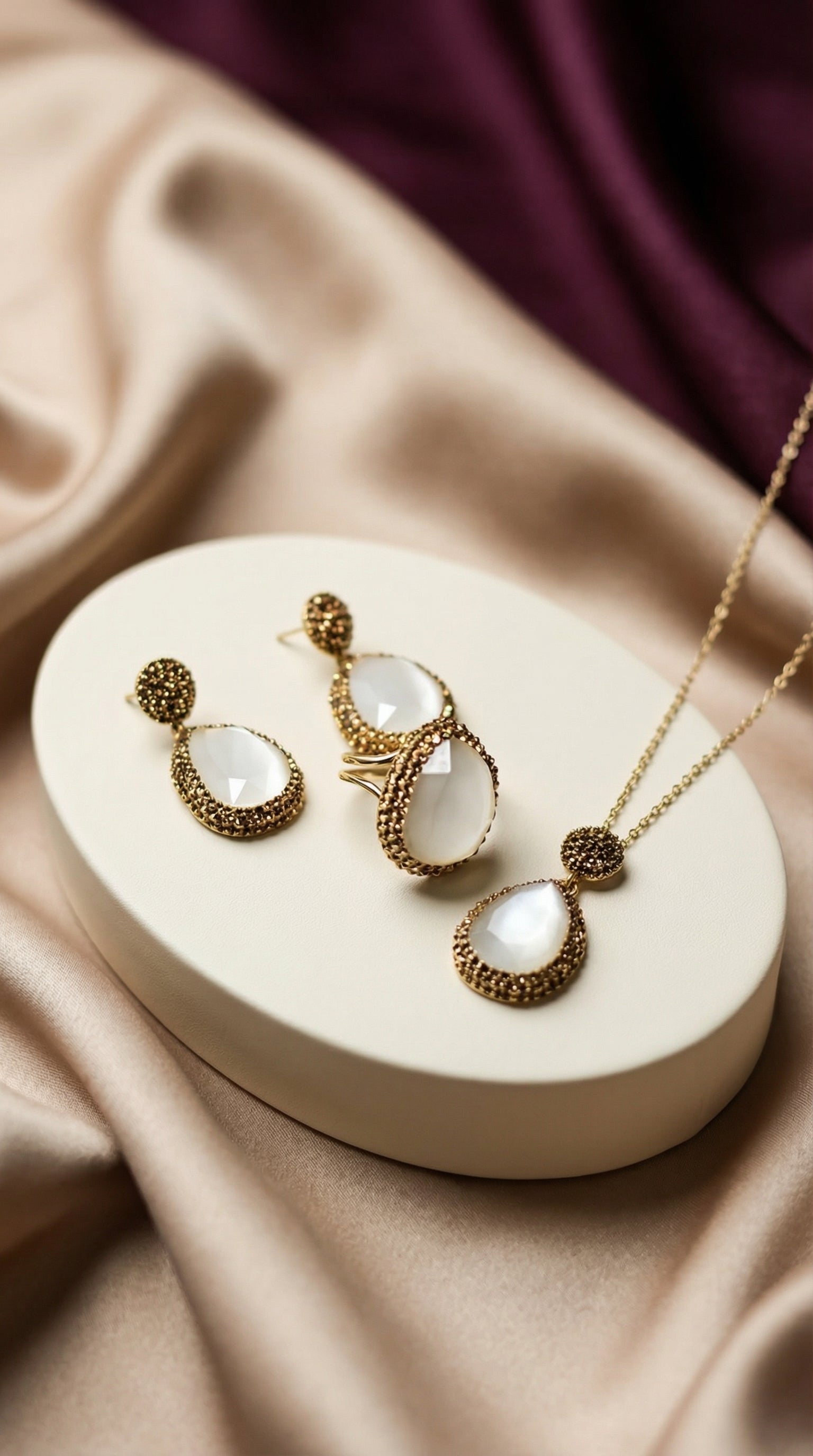 Turkish Jewellery Set Huzur Set Pakistan | BlingnFair