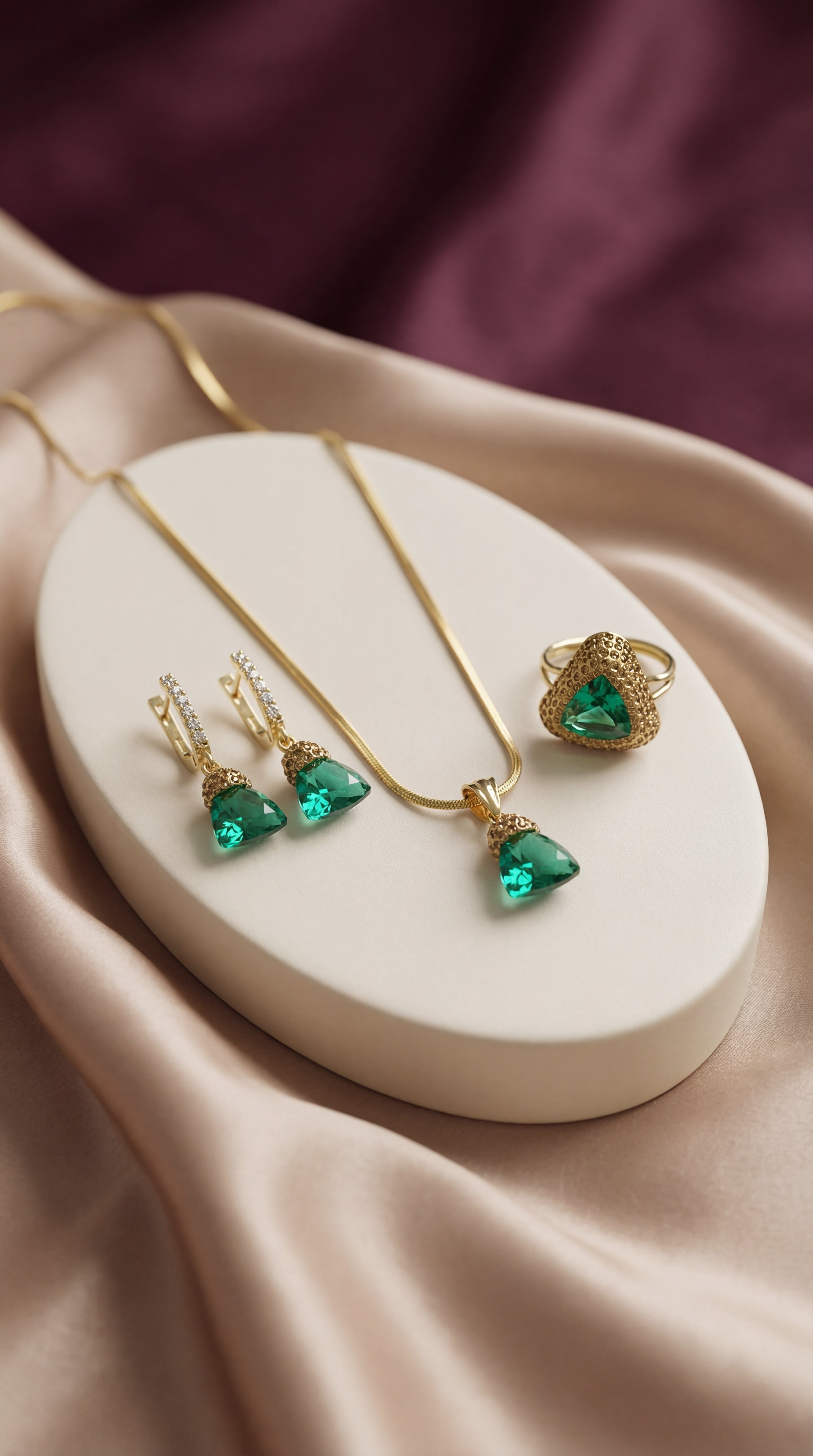 Turkish Jewellery Set Piramit Set Pakistan | BlingnFair