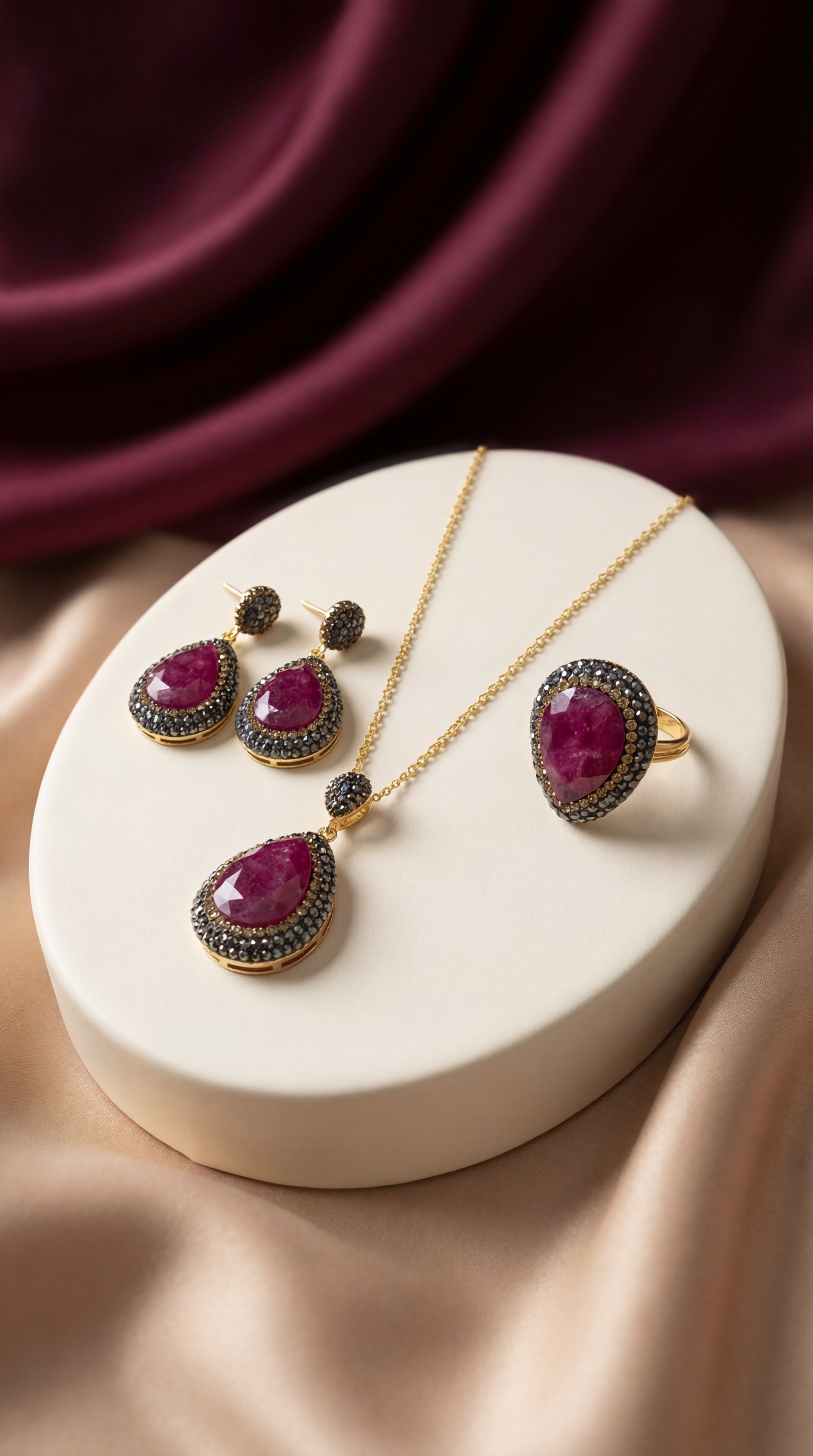 Turkish Jewellery Set Nar Set Pakistan | BlingnFair